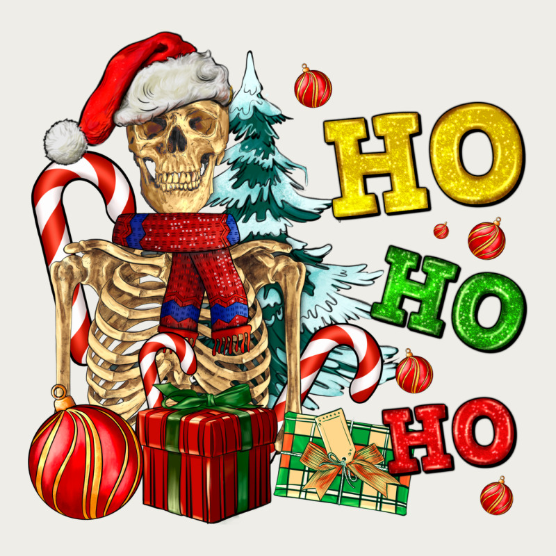 Christmas Ho Ho Ho Skeleton Zipper Hoodie by AdoDesignShop | Teevron