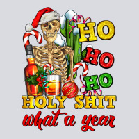 Christmas Ho Ho Ho Holy Shit What A Year Skeleton Zipper Hoodie | Teevron