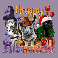 Happy Hallothanksmas Cats Classic Tee | Teevron