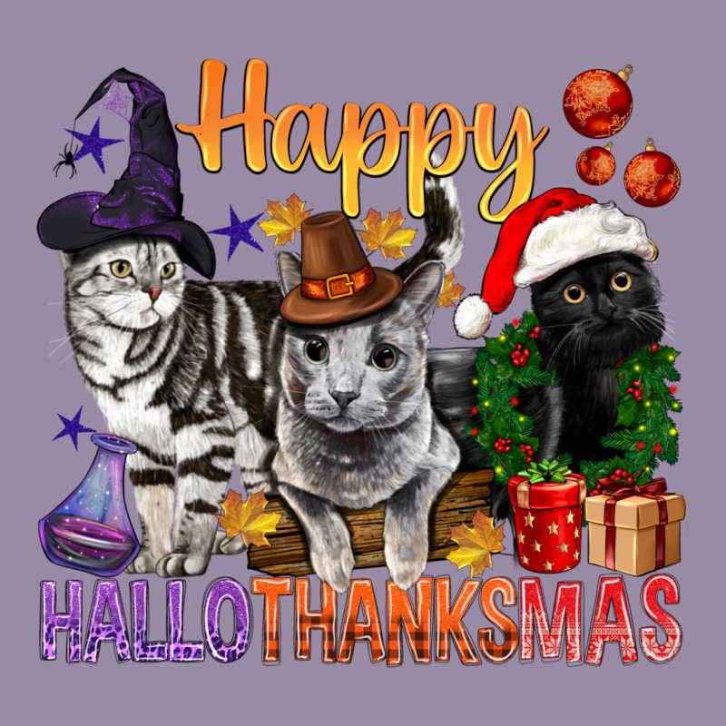 Happy Hallothanksmas Cats Classic Tee by BundleAndBundleShop | Teevron
