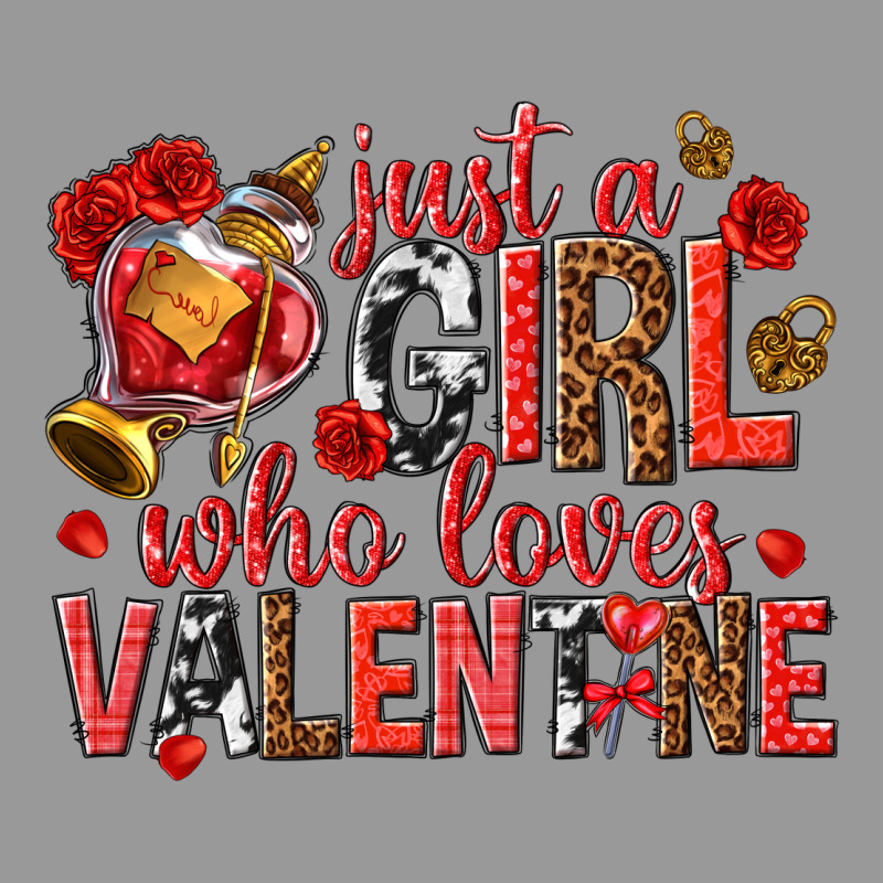 Just A Girl Who Loves Valentine Vintage Hoodie by texasbilliewilder | Teevron