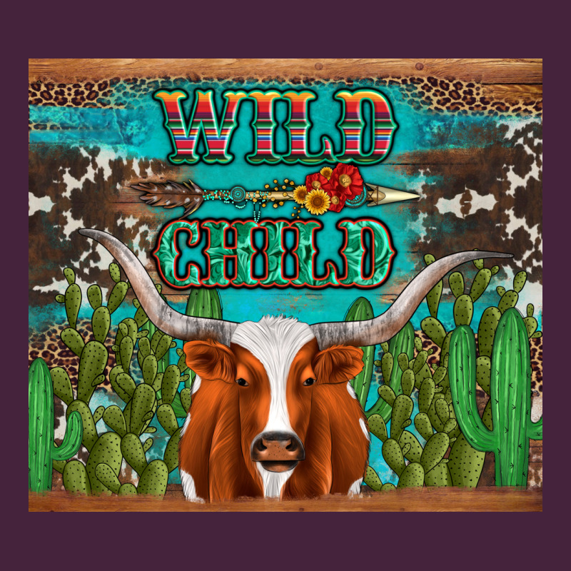 Whild Child Longhorn  Cactus Cowhide Premium Tee by Artiststas | Teevron