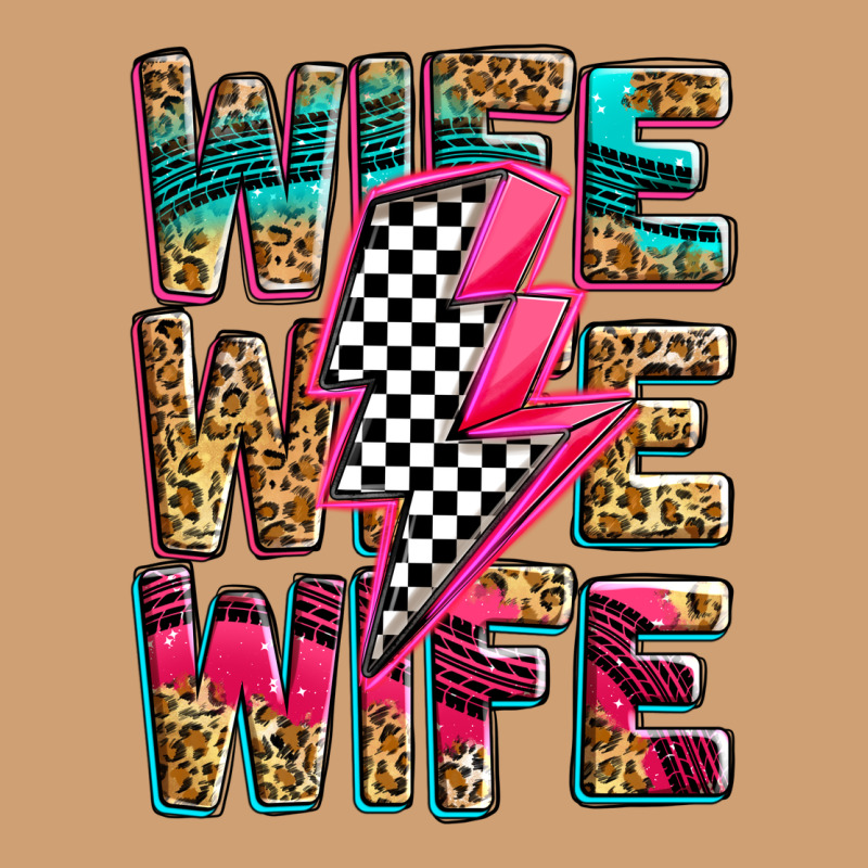 Race Wife Wife Wife Lightningbolt Vintage Tee by Zillion Design Studio | Teevron
