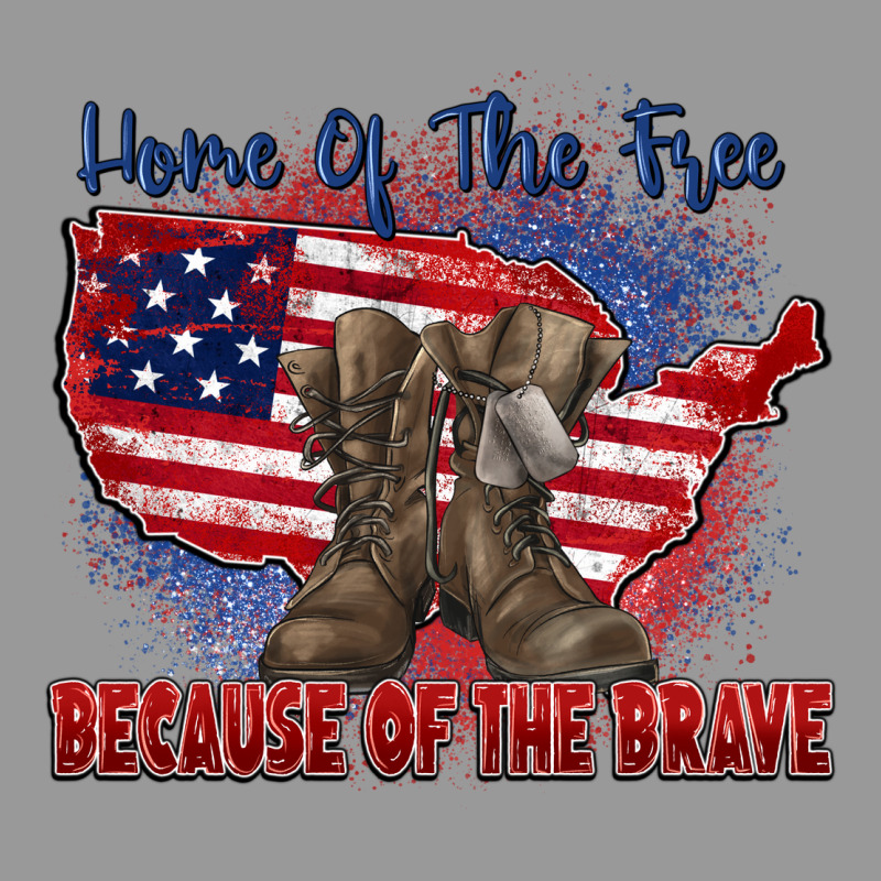 Home Of The Free Because Of The Brave Vintage Hoodie by Zillion Design Studio | Teevron