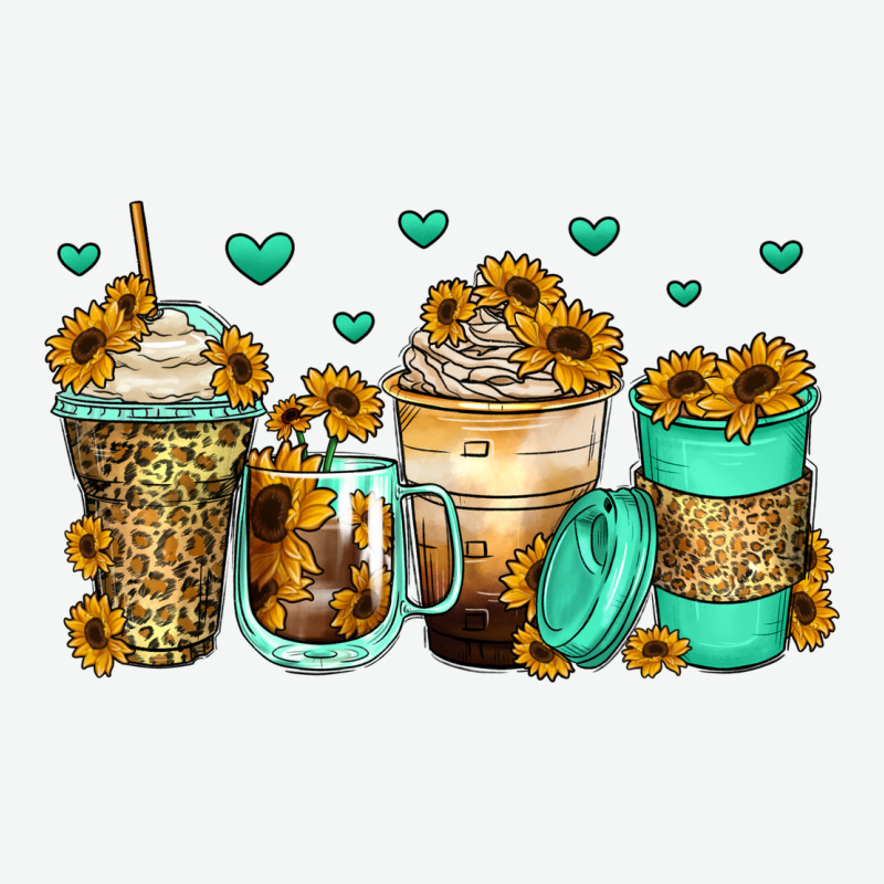 Sunflowers Coffee Cups Urban Heavy Tee by Zillion Design Studio | Teevron
