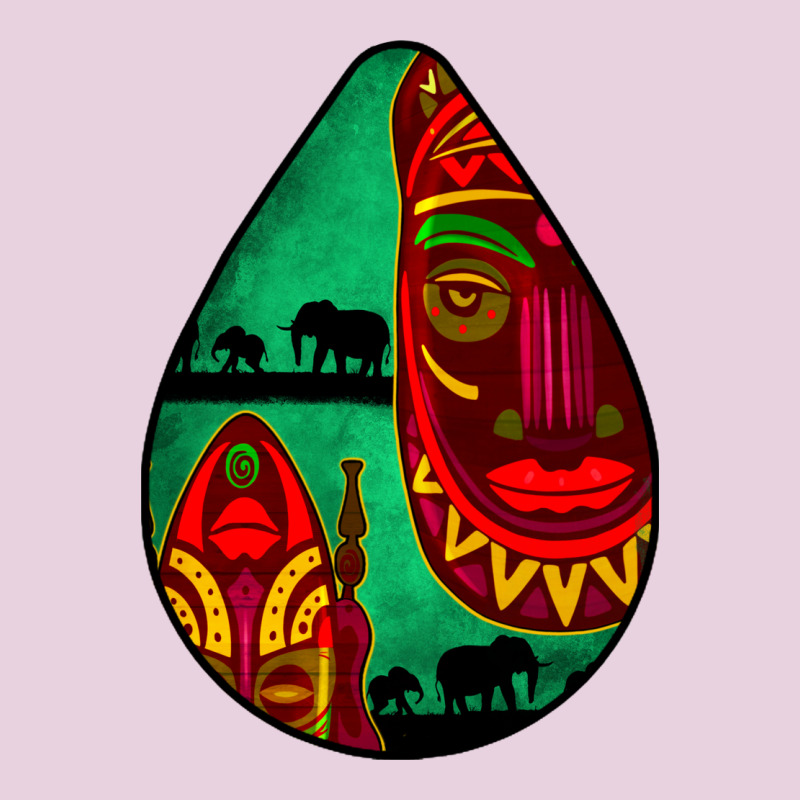 African Masks Teardrop  3 Classic Tee by BundleAndBundleShop | Teevron