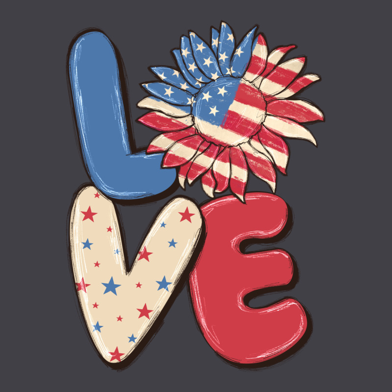 Love 4th Of July Heavyweight Hoodie by MaliasSmallBusiness | Teevron