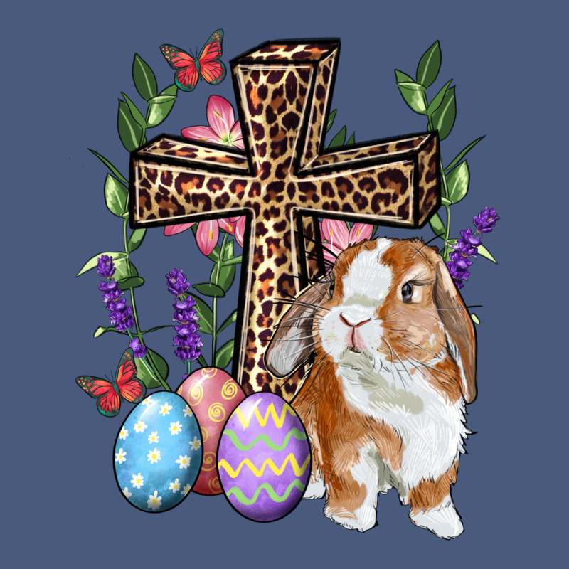 Easter Bunny And Floral Cross Vintage Hoodie by RanaPortraitStore | Teevron