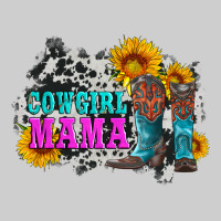 Cowgirl Mama With Boots And Sunflowers And Cowhide Premium Tee | Teevron
