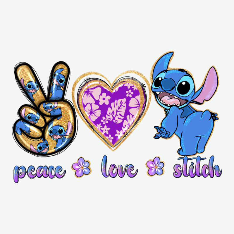 Peace Love Stitch Urban Heavy Tee by texasbilliewilder | Teevron