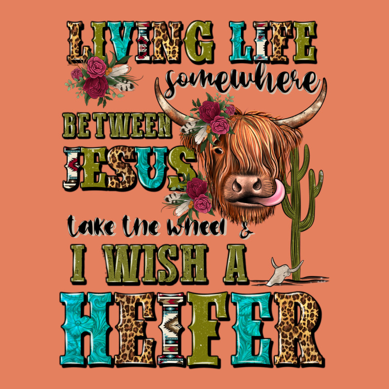 Living Life Somewhere Between Jesus Take The Wheel Classic Tee by JahusDesignShop | Teevron