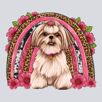 Shih Tzu Floral Rainbow Zipper Hoodie | Teevron
