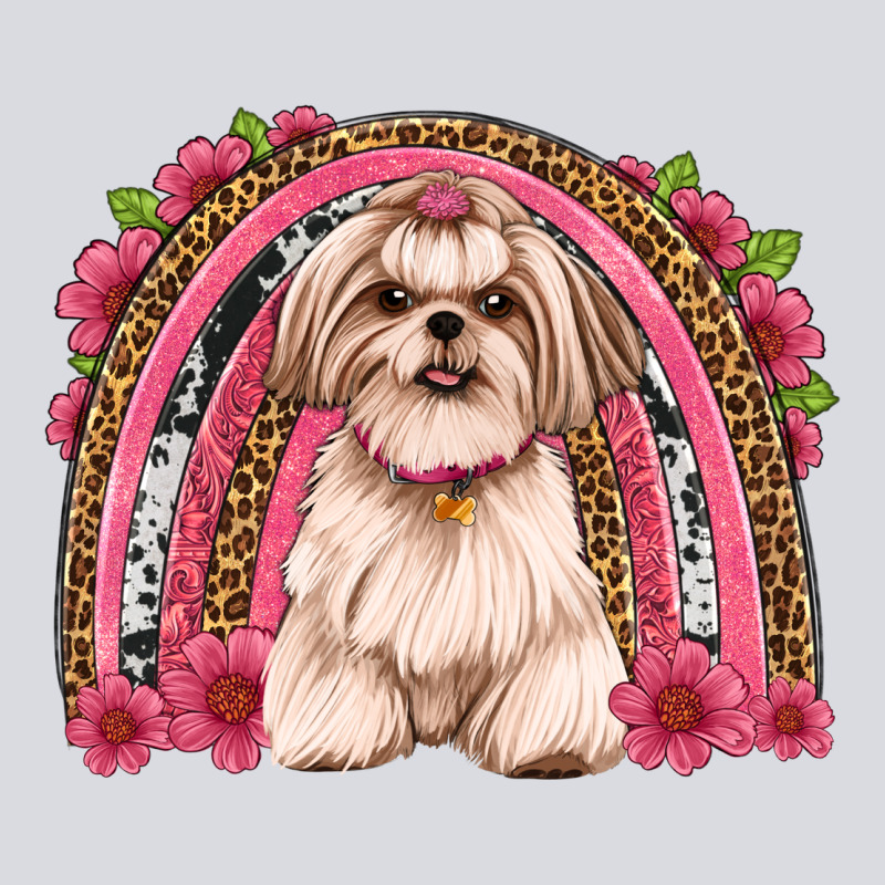 Shih Tzu Floral Rainbow Zipper Hoodie by Artiststas | Teevron