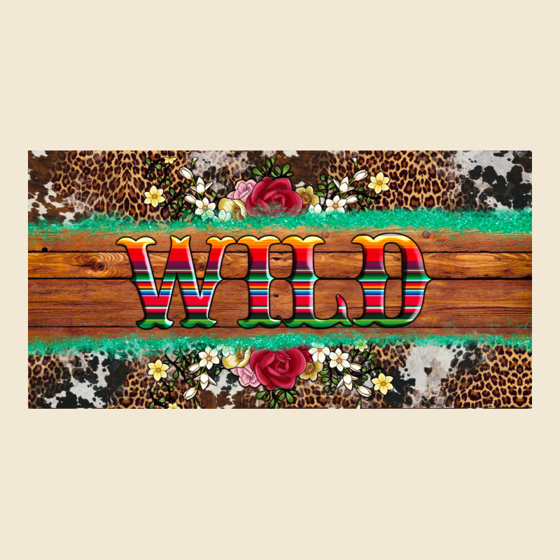 Western Wild And Floral Leopard  Cowhide Licanse Plate Premium Tee by Artiststas | Teevron