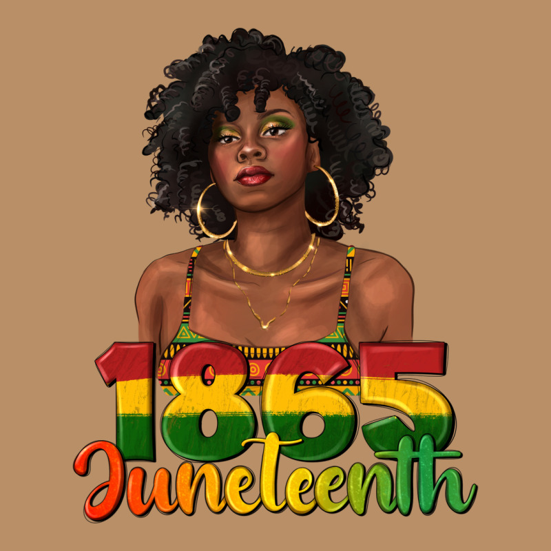 1865 Juneteenth With Afro Black Woman Vintage Hoodie by texasbilliewilder | Teevron