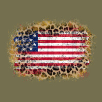 America Leopard Glitter Flag Vintage Hoodie | Teevron