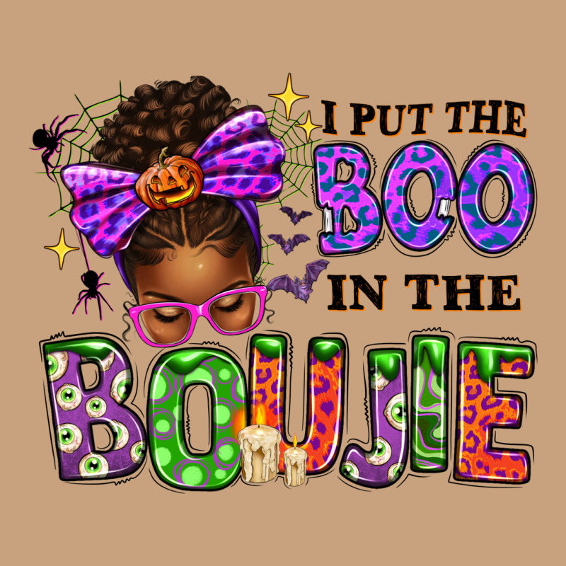 I Put The Boo In The Boujie Messy Bun Vintage Tee by texasbilliewilder | Teevron