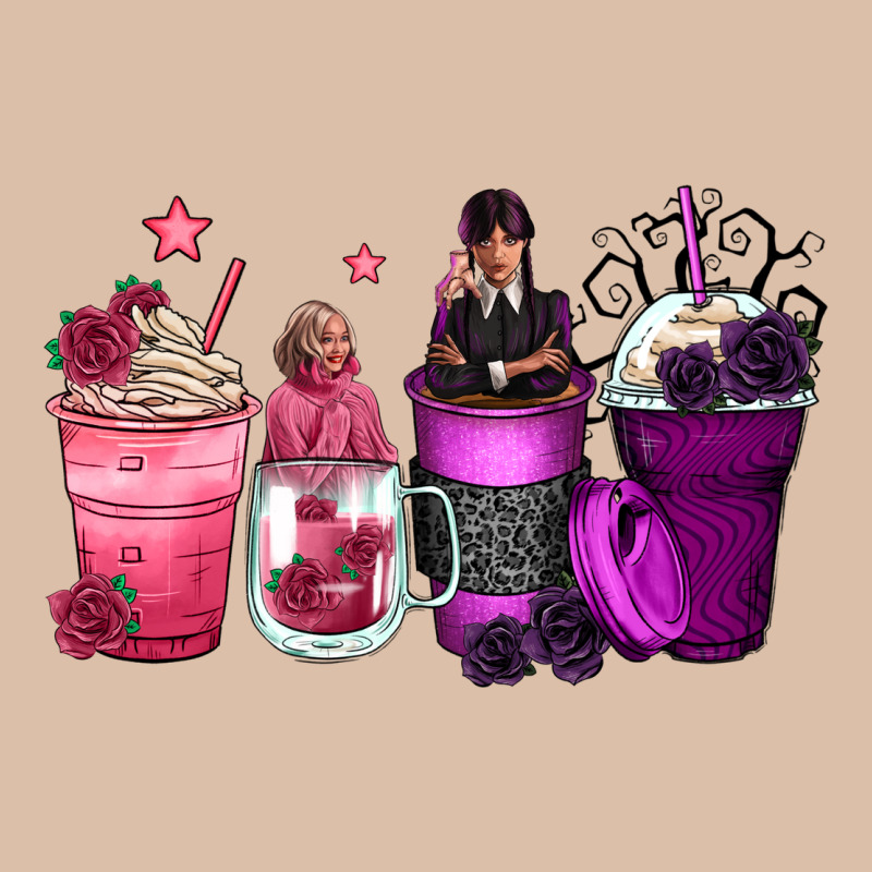 Wednesday And Enid Coffee Cups Urban Heavy Tee by Zillion Design Studio | Teevron