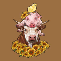 Cow With Pig And Chick Vintage Tee | Teevron