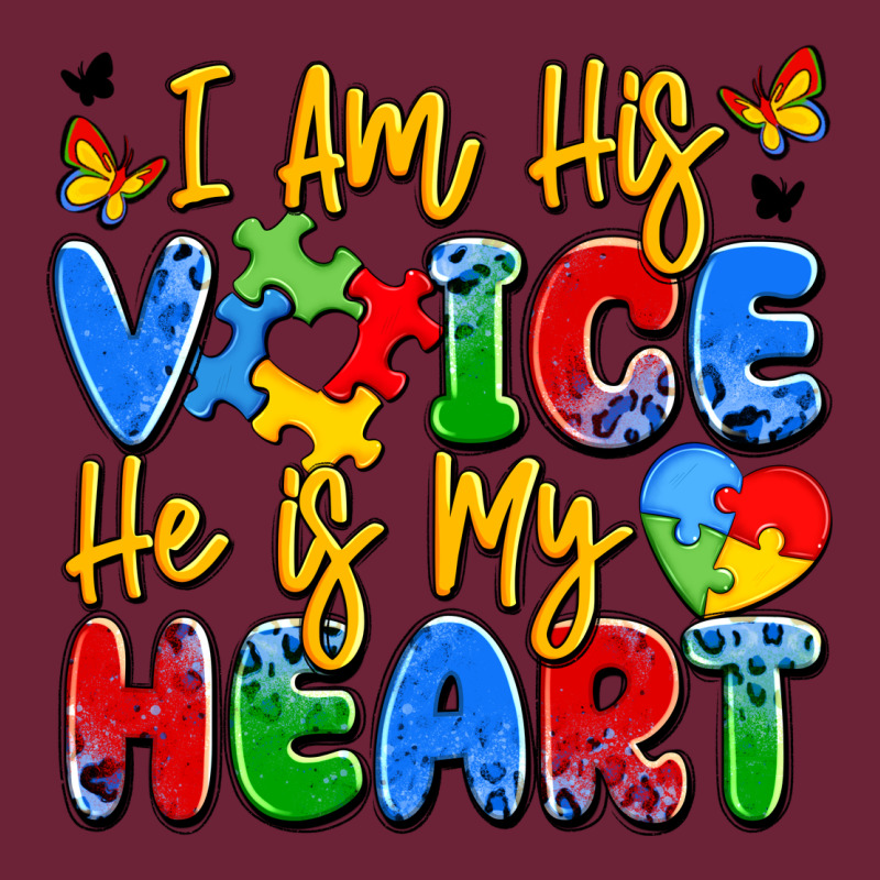 I Am His Voice He Is My Heart Long Sleeve Tee by JahusDesignShop | Teevron
