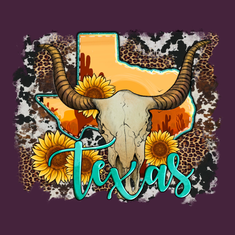 Western Texas  And Cowhide With Sunflower Premium Tee by Artiststas | Teevron