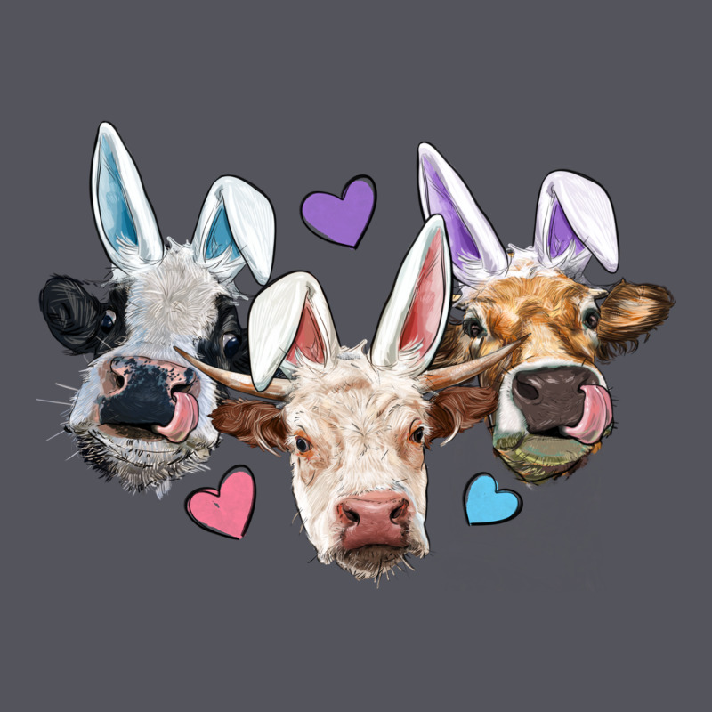 Easter Cows With Bunny Ears Vintage Hoodie by RanaPortraitStore | Teevron