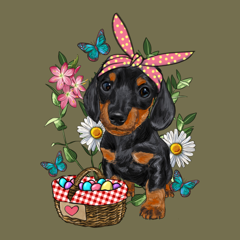 Easter Dachshund Vintage Hoodie by RanaPortraitStore | Teevron