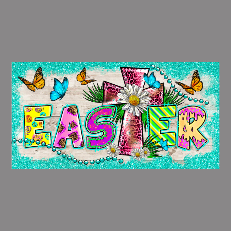 Easter Cross License Plate Template Vintage Tee by BarkalooDesign | Teevron