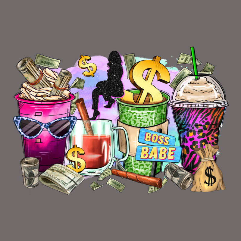 Boss Babe Coffee Cups Urban Heavy Tee by Zillion Design Studio | Teevron