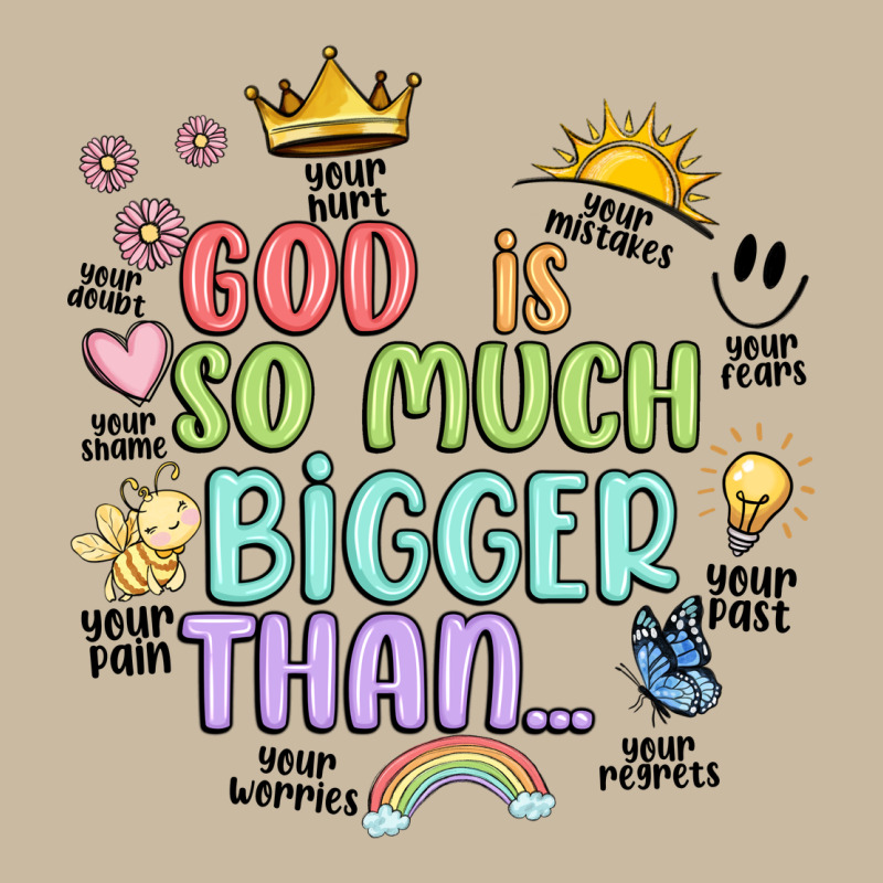 God Is Bigger Long Sleeve Tee by JahusDesignShop | Teevron