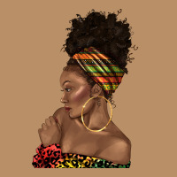 Afro Black Woman Profile Juneteenth Vintage Hoodie | Teevron