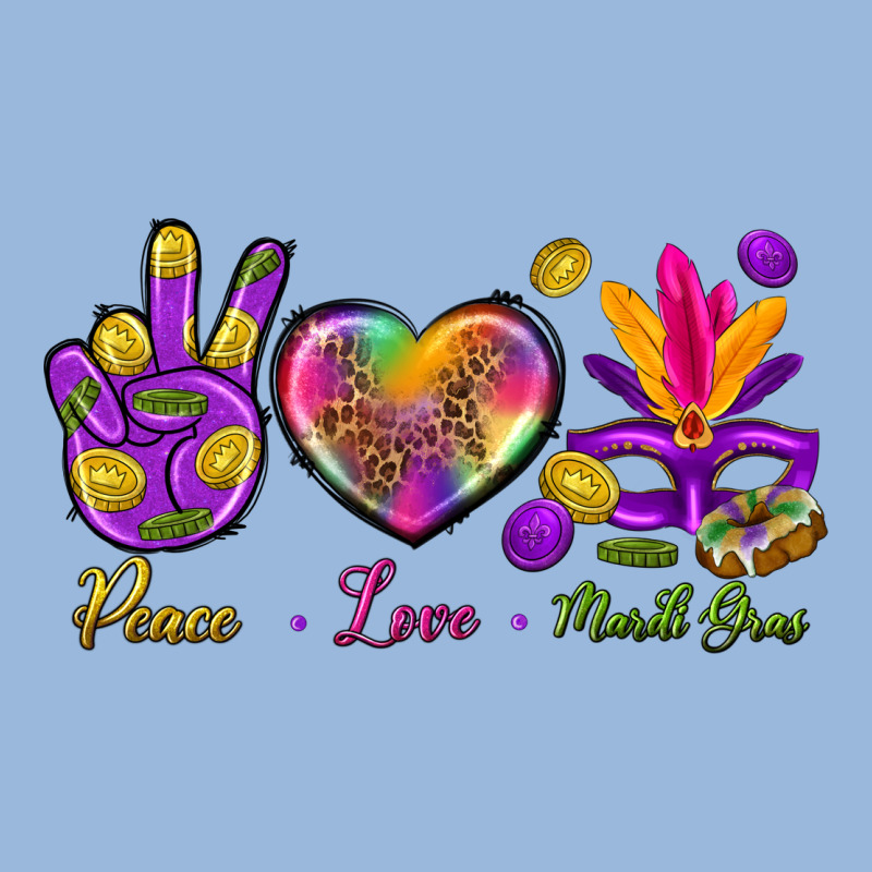 Peace Love Mardi Gras Premium Hoodie by BundleAndBundleShop | Teevron
