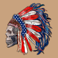 American Indian Headdress With Skull Vintage Tee | Teevron