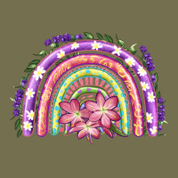 Easter Floral Spring Rainbow Vintage Hoodie | Teevron