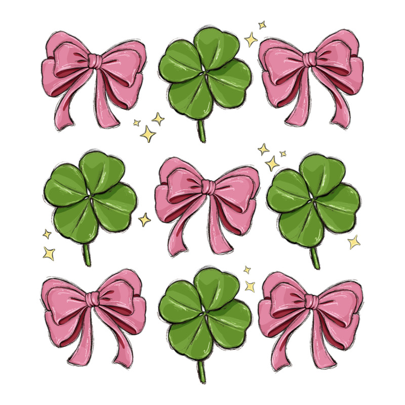 Coquette Bow Clover St. Patrick's Day Heavyweight Hoodie by MaliasSmallBusiness | Teevron