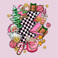 Pink Christmas Lightning Bolt Ladies Tee | Teevron