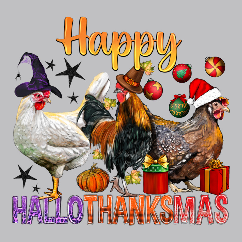 Happy Hallothanksmas Chick Long Sleeve Tee by BundleAndBundleShop | Teevron