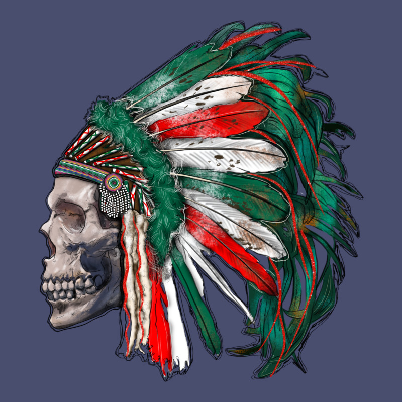 Mexican Indian Headdress With Skull Vintage Tee by RanaPortraitStore | Teevron