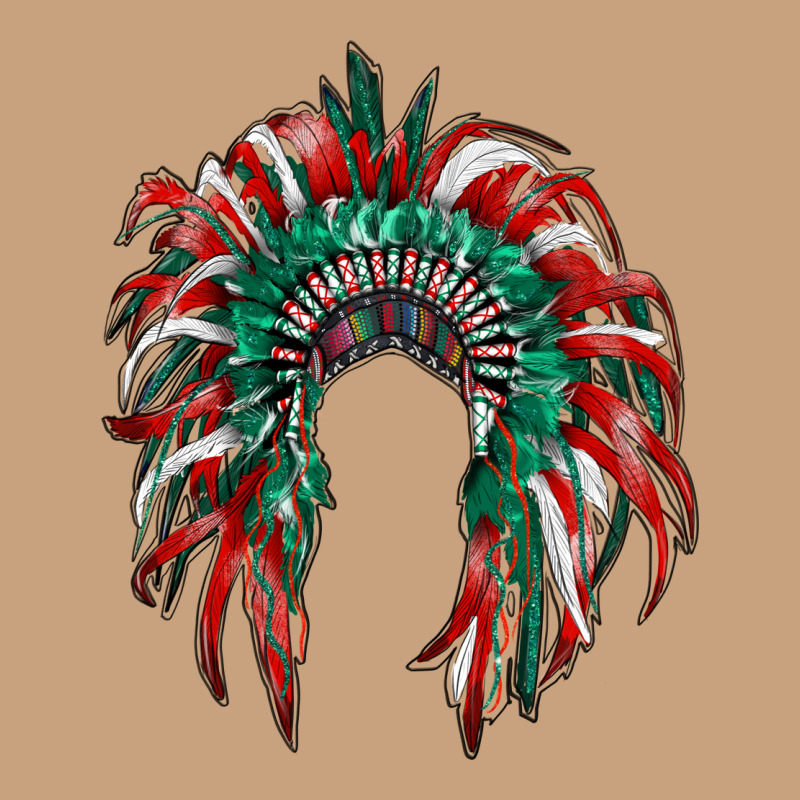 Mexican Flag Indian Headdress Vintage Tee by RanaPortraitStore | Teevron