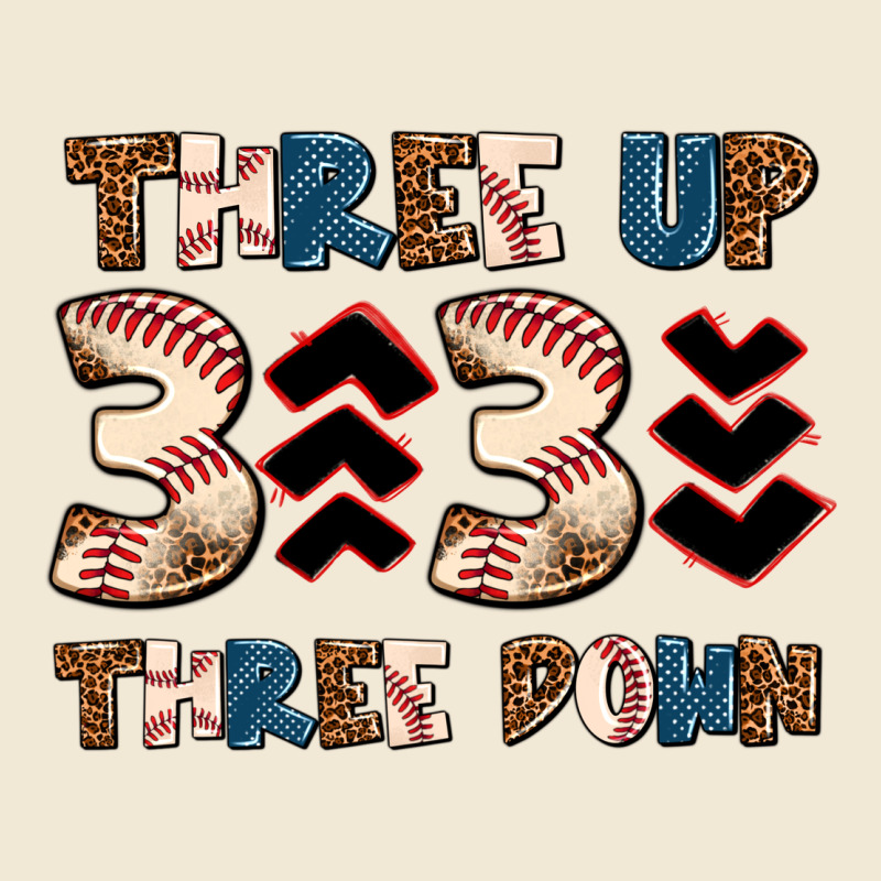 Three Up Three Down Ladies Tee by AdoDesignShop | Teevron