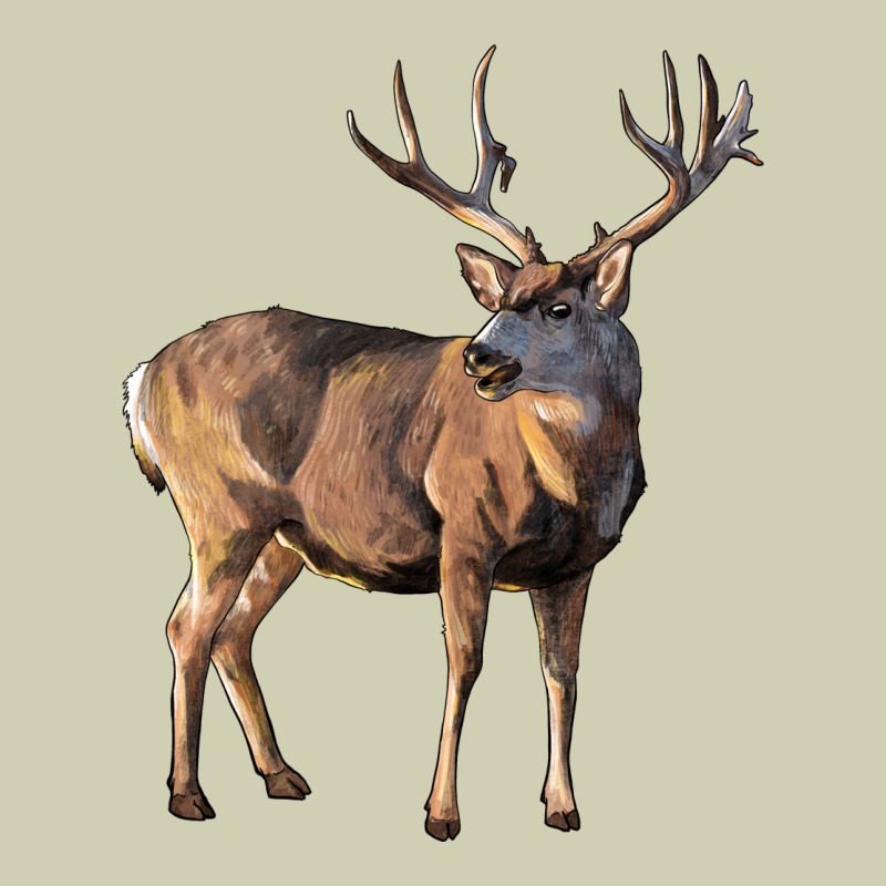 Mule Buck Deer Heavy Core Tee by LillyAllenDesigns | Teevron
