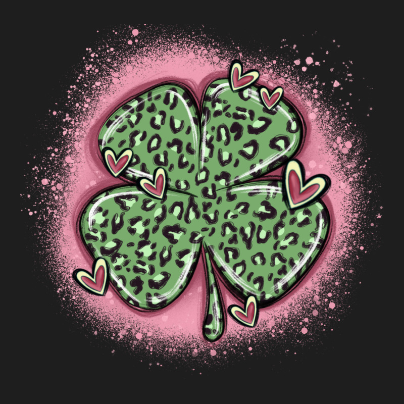 Leopard Shamrocks With Hearts Heavyweight Hoodie by MaliasSmallBusiness | Teevron