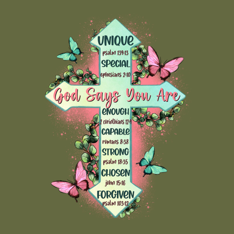 God Says You Are Cross Long Sleeve Tee by JahusDesignShop | Teevron