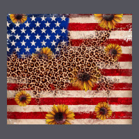 American Flag Leopard Sunflower Vintage Hoodie | Teevron