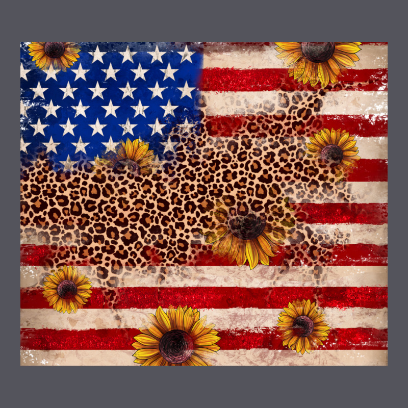 American Flag Leopard Sunflower Vintage Hoodie by JahusDesignShop | Teevron