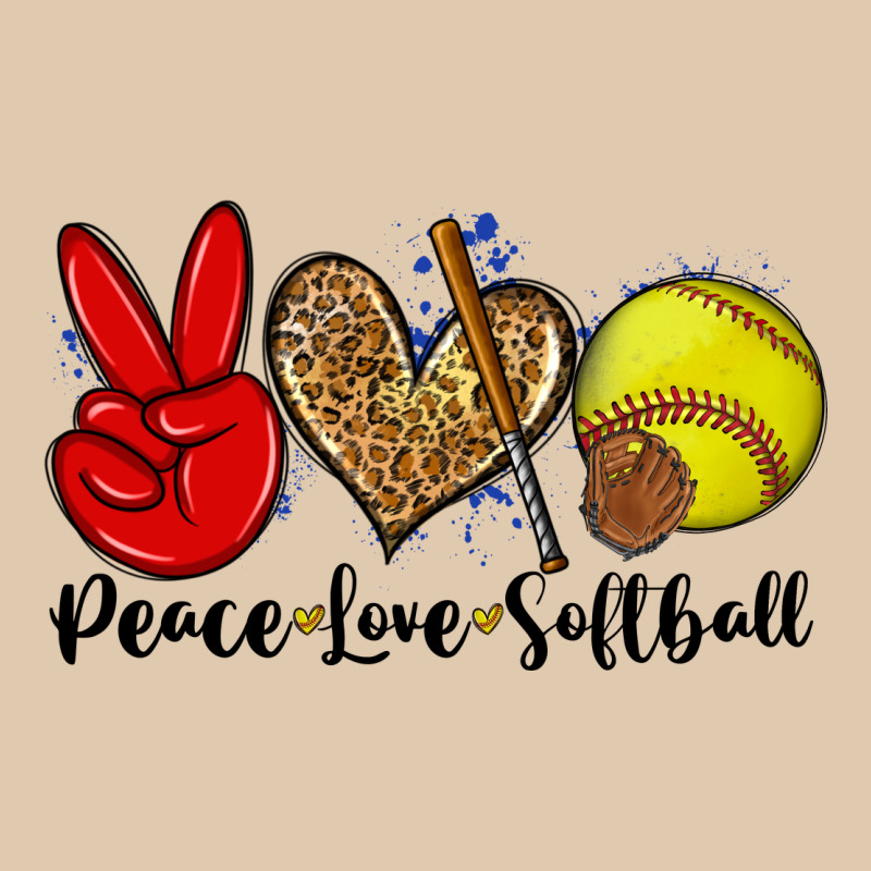 Peace Love Softball Heavyweight Sweatshirt by Zillion Design Studio | Teevron