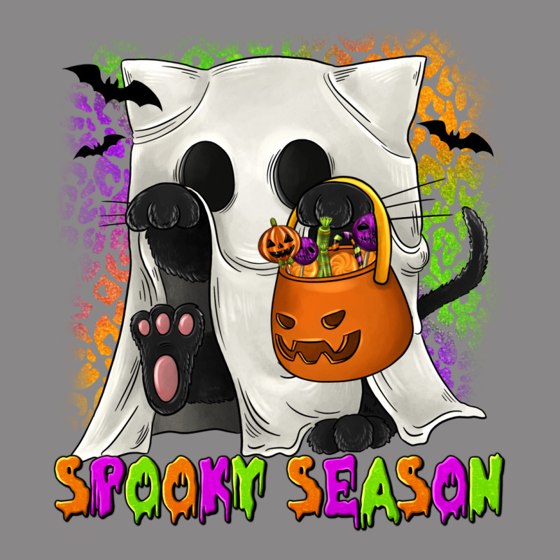 Spooky Season Ghost Cat Vintage Tee by texasbilliewilder | Teevron