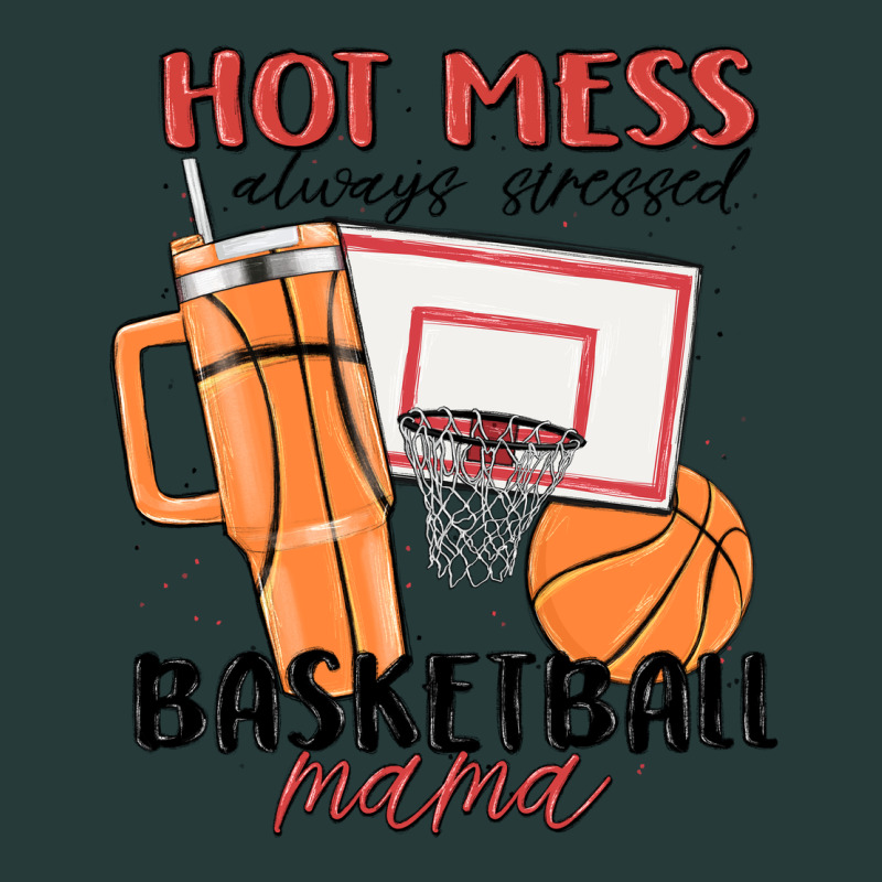 Hot Mess Always Stressed Basketball Mama Premium Sweatshirt by MaliasSmallBusiness | Teevron