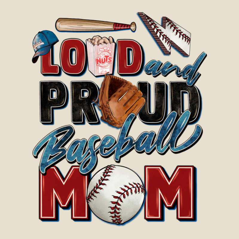 Loud And Proud Baseball Mom Urban Heavy Tee by Zillion Design Studio | Teevron