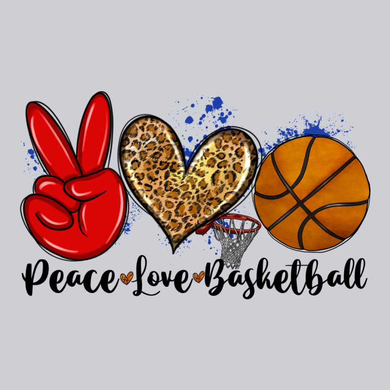 Peace Love Basketball Heavyweight Sweatshirt by Zillion Design Studio | Teevron